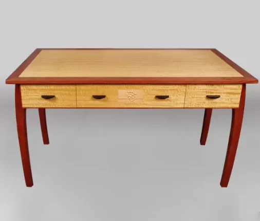 Bubinga and Satin Wood Desk