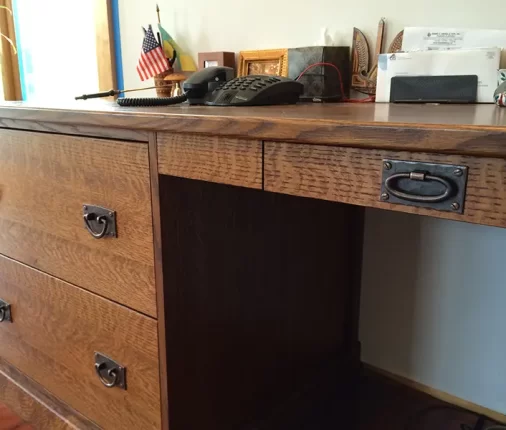 Stickley White Oak Arts And Crafts Detail Desk