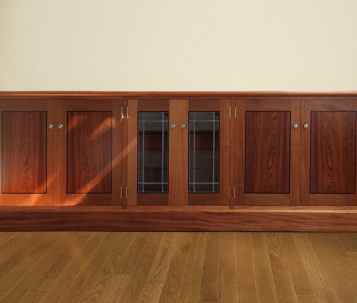 Mahogany and Rosewood Credenza
